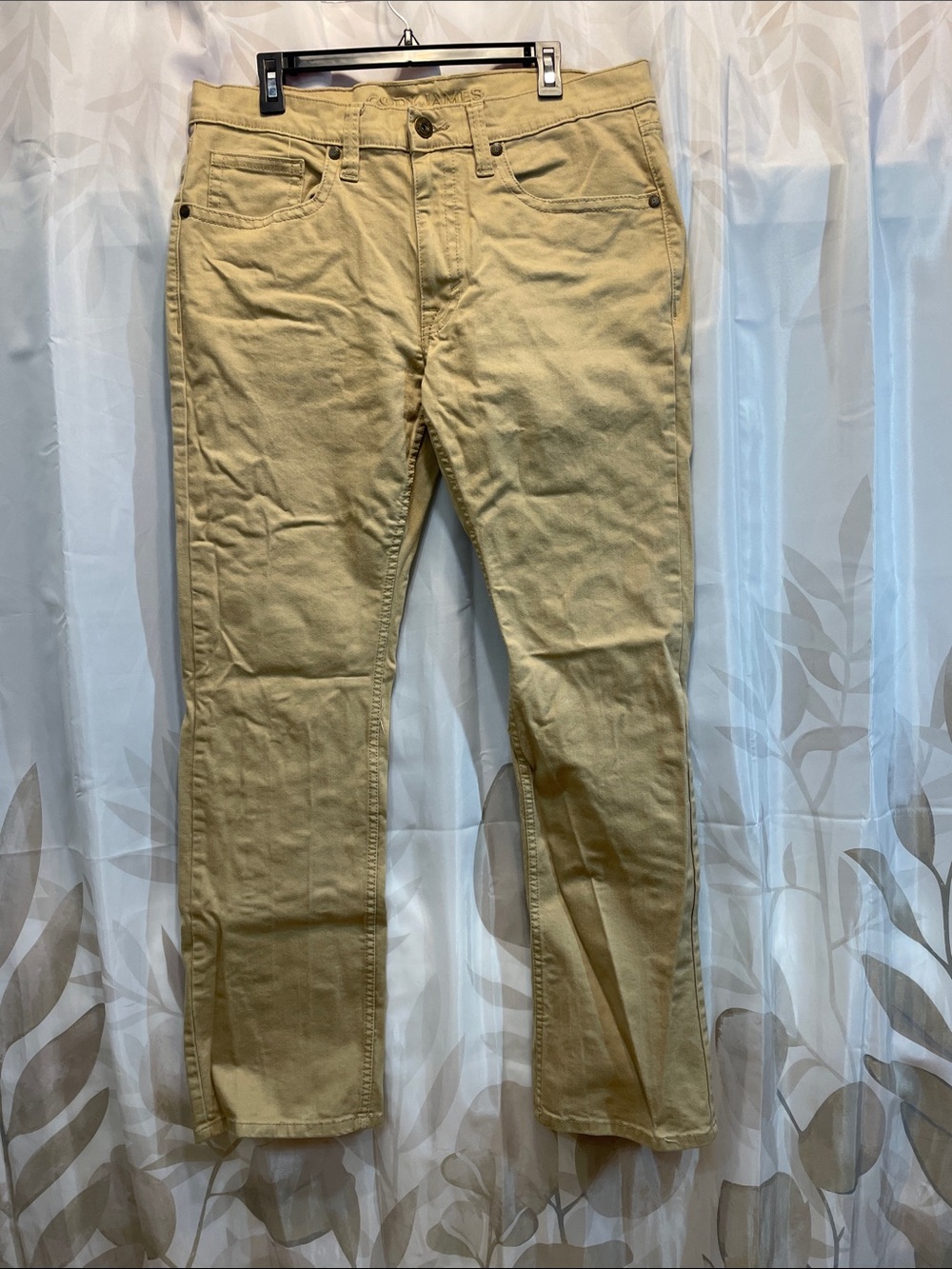 Men's Tan Jeans - Casual Straight Fit